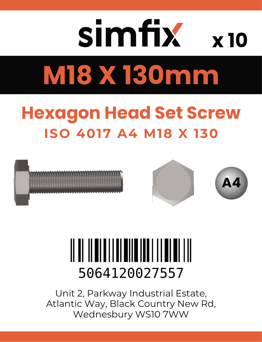 Simfix product label - 4017A41813070-T