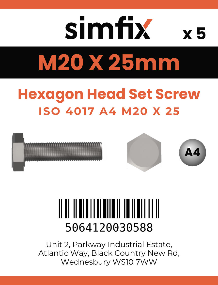 Simfix product label - 4017A42002570-D