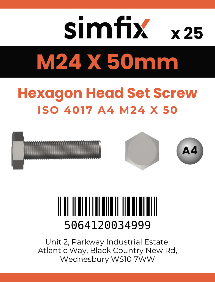 Simfix product label - 4017A42405080-T