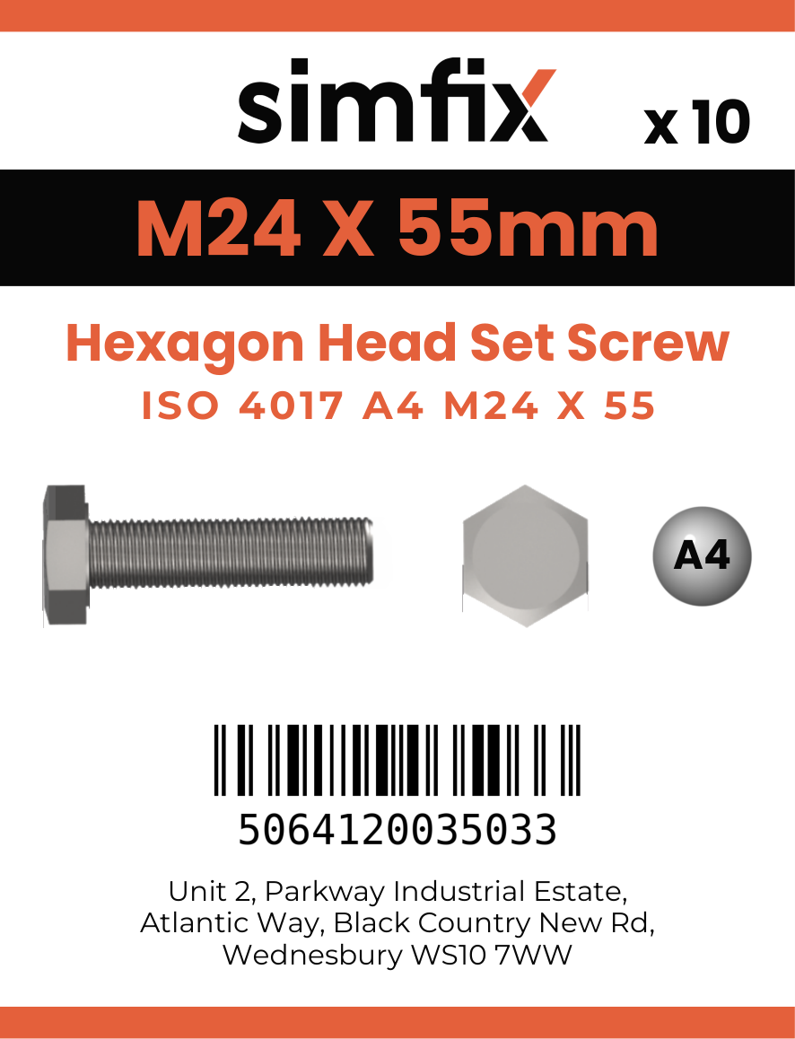 Simfix product label - 4017A42405570-T