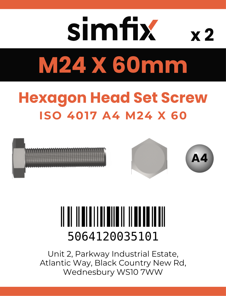 Simfix product label - 4017A42406080-D