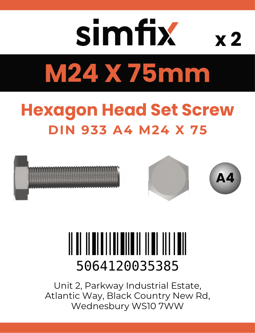 Simfix product label - 4017A42407570-D
