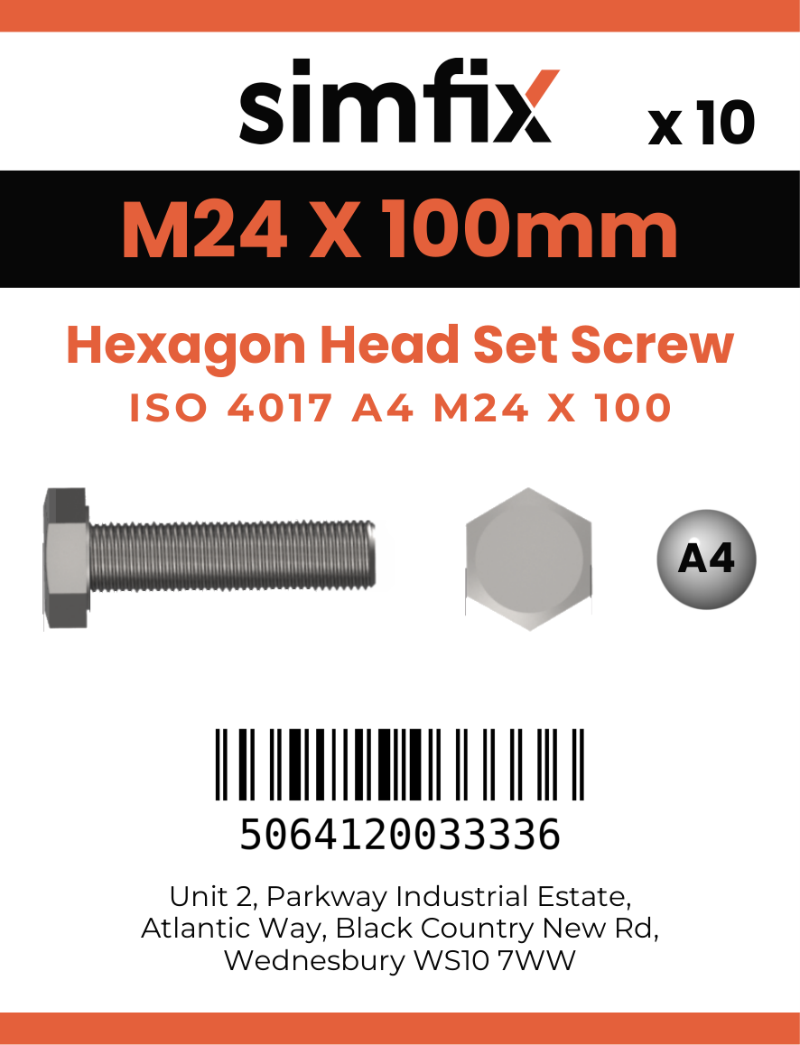 Simfix product label - 4017A42410070-T