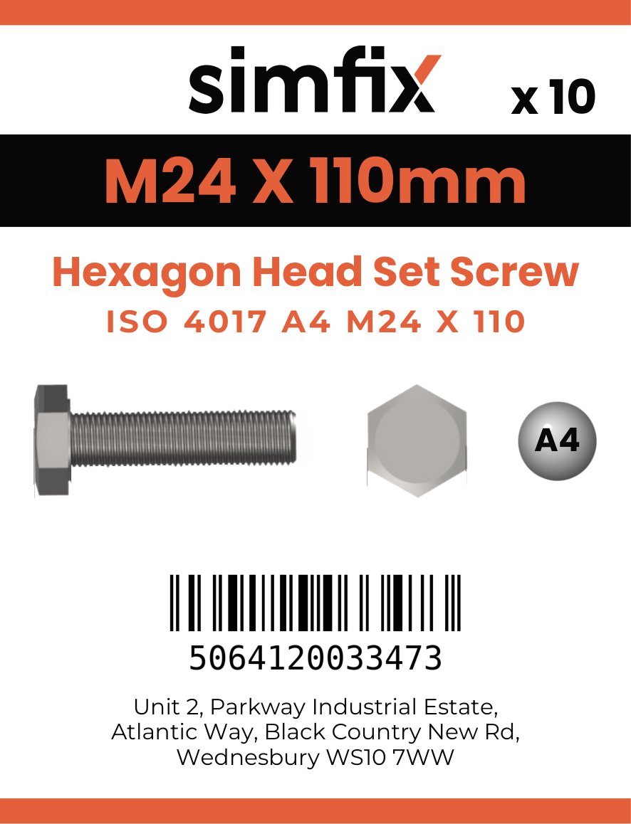 Simfix product label - 4017A42411080-T