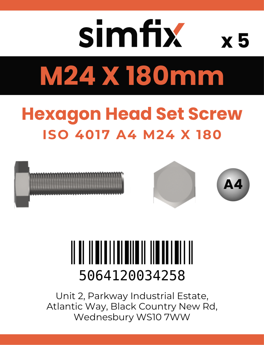 Simfix product label - 4017A42418080-T