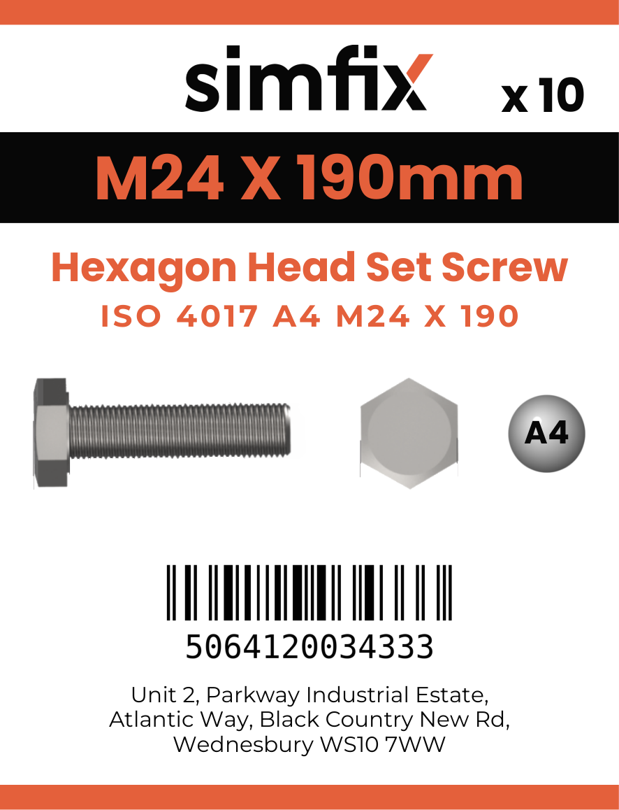 Simfix product label - 4017A42419070-T