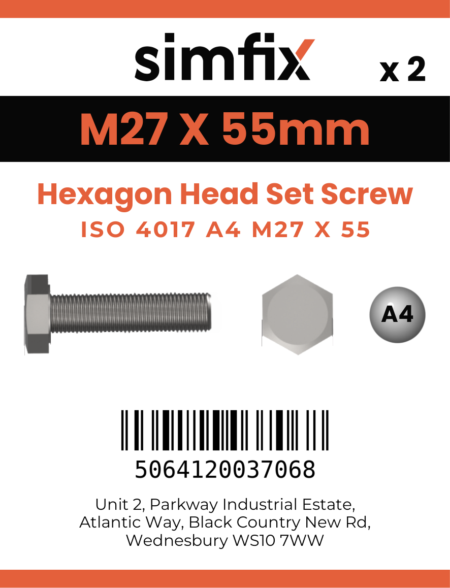 Simfix product label - 4017A42705570-D