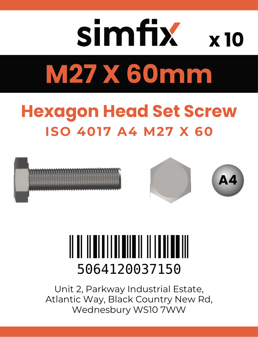 Simfix product label - 4017A42706080-T