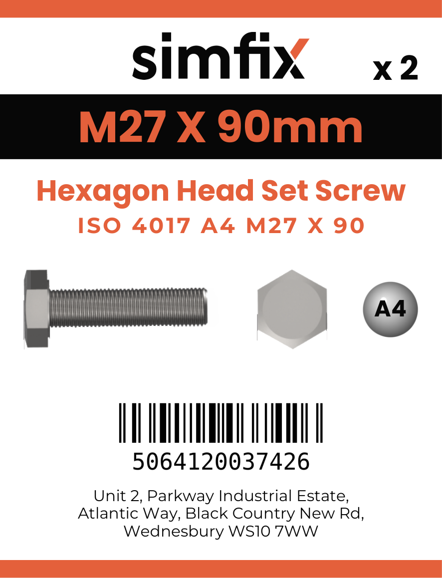 Simfix product label - 4017A42709070-D
