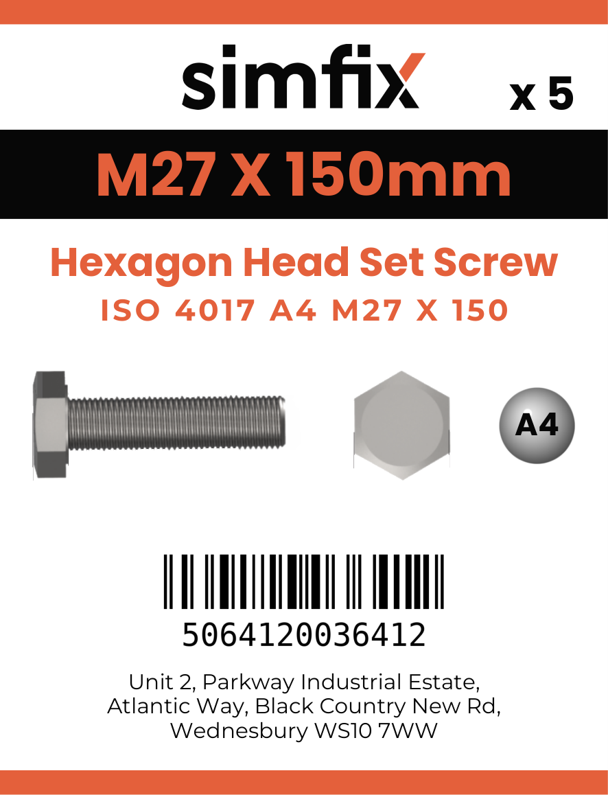 Simfix product label - 4017A42715070-T