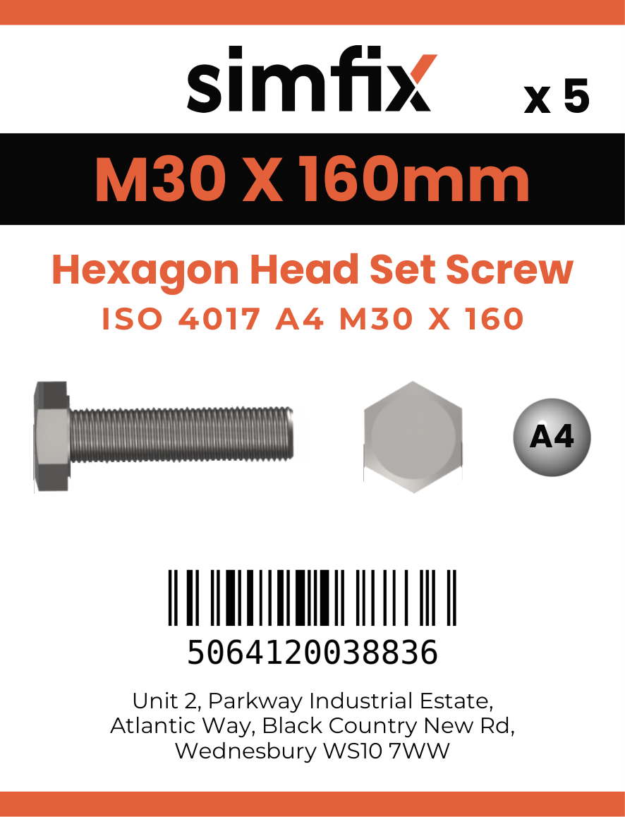 Simfix product label - 4017A43016070-T