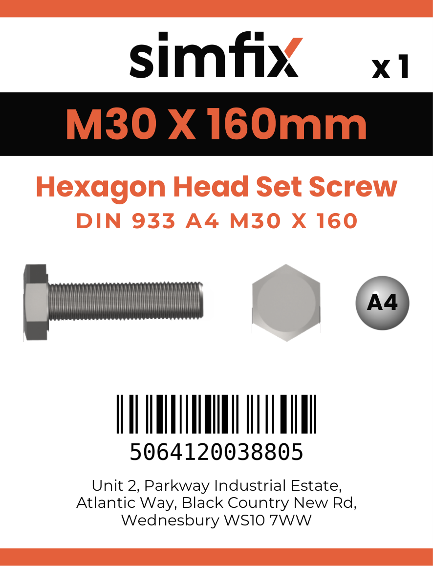 Simfix product label - 4017A43016080-D