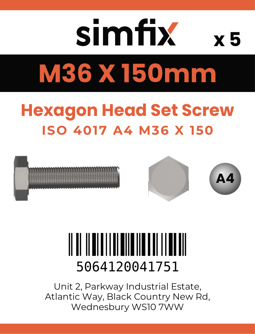 Simfix product label - 4017A43615070-T