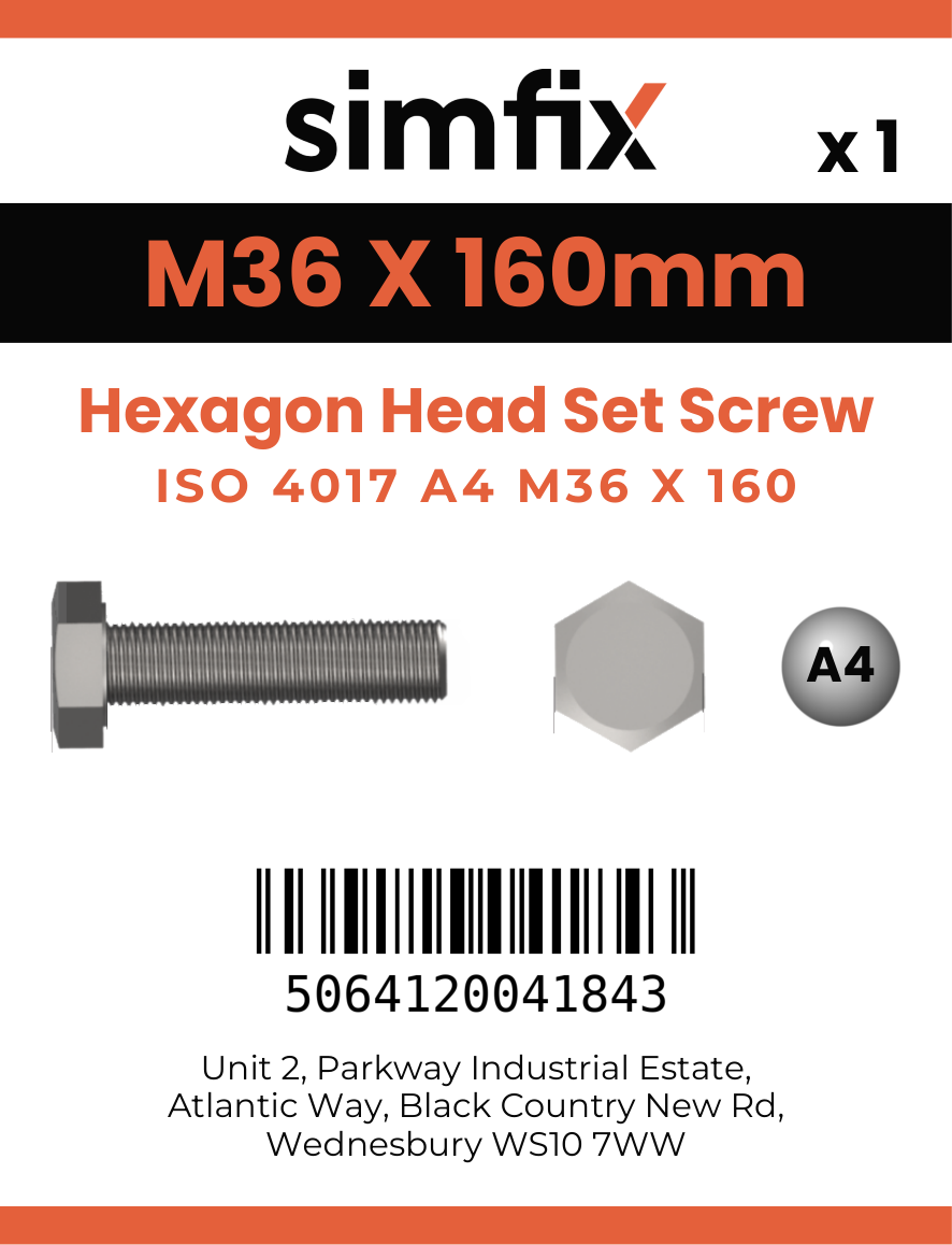 Simfix product label - 4017A43616070-D