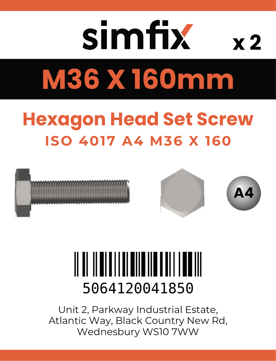 Simfix product label - 4017A43616070-T
