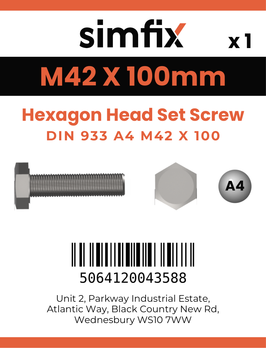 Simfix product label - 4017A44210070-D