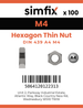 Simfix product label - 439A404-T