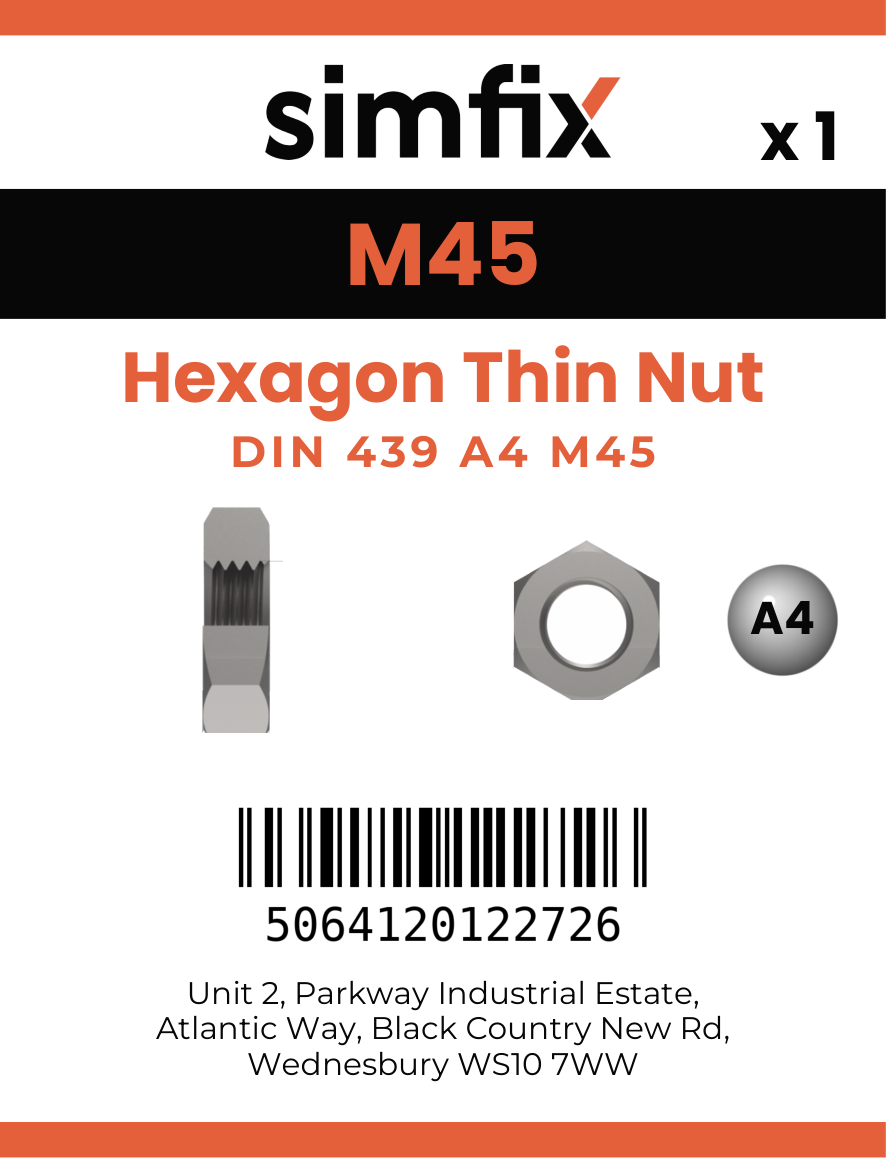 Simfix product label - 439A445-D