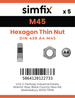 Simfix product label - 439A445-T