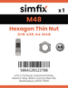 Simfix product label - 439A448-D