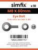 Simfix product label - 444A408080-T