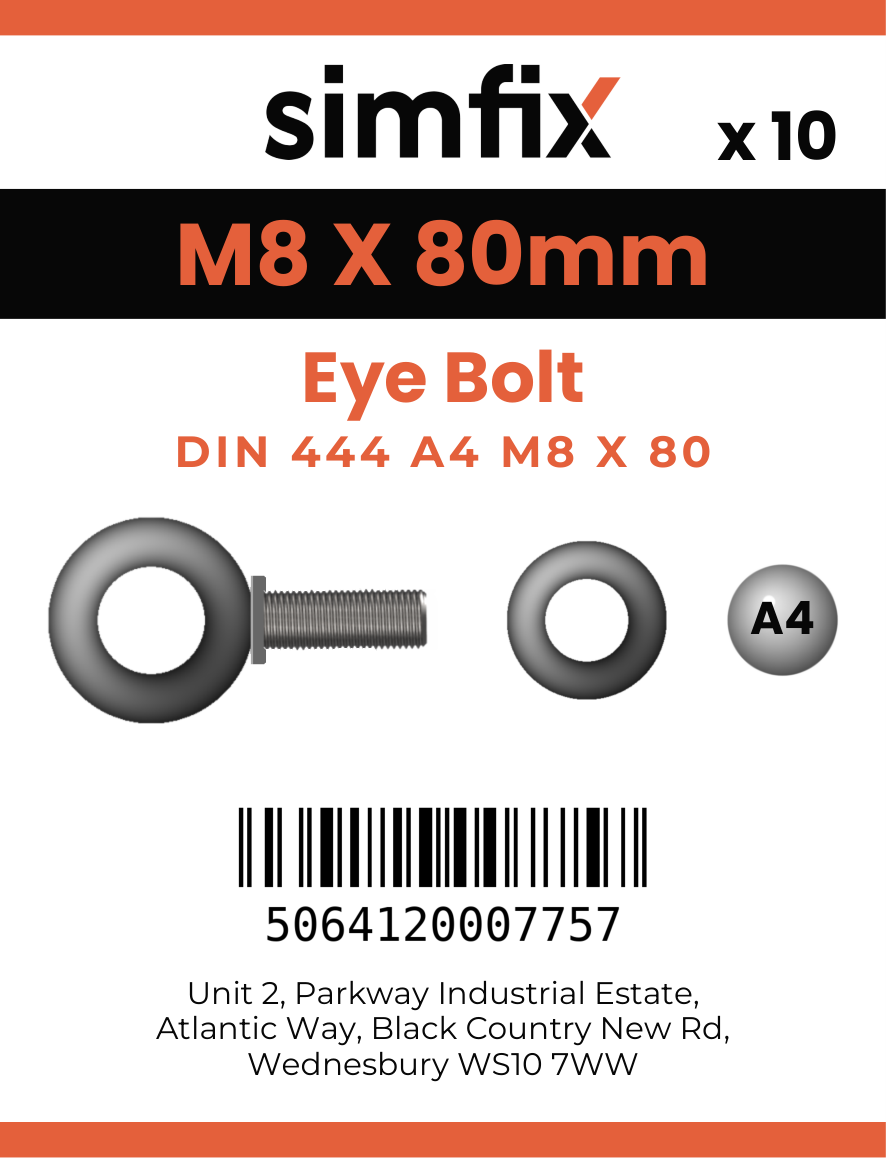 Simfix product label - 444A408080-T