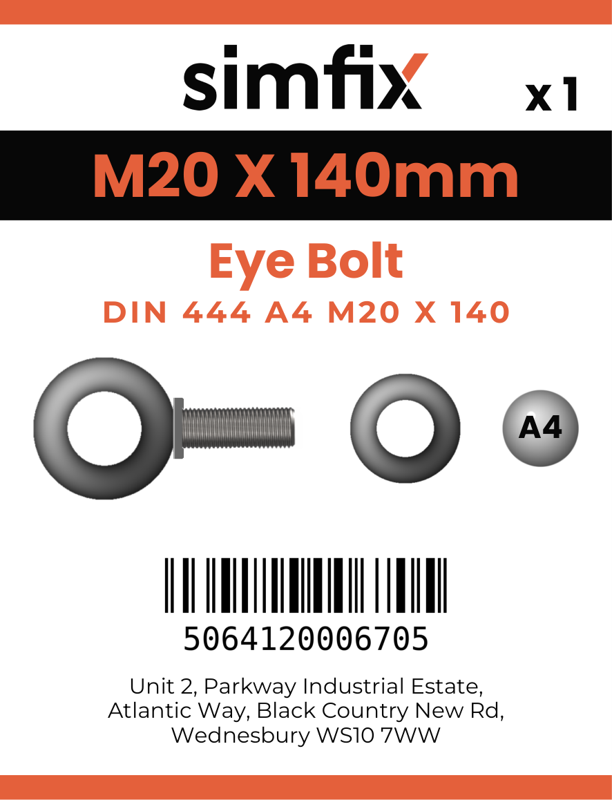 Simfix product label - 444A420140-D