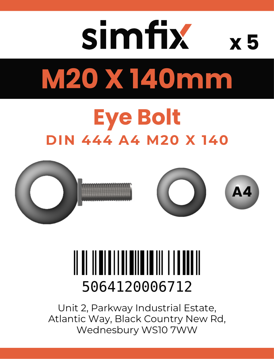 Simfix product label - 444A420140-T
