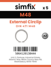Simfix product label - 471SS420048-D