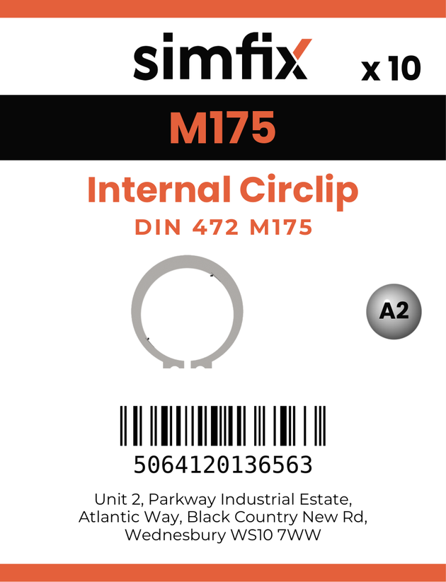 Simfix product label - 472SS420175-D