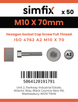 Simfix product label - 4762A21007070FT-T