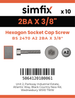 Simfix product label - 4762A22BA010-D