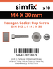 Simfix product label - 4762A40403080-D