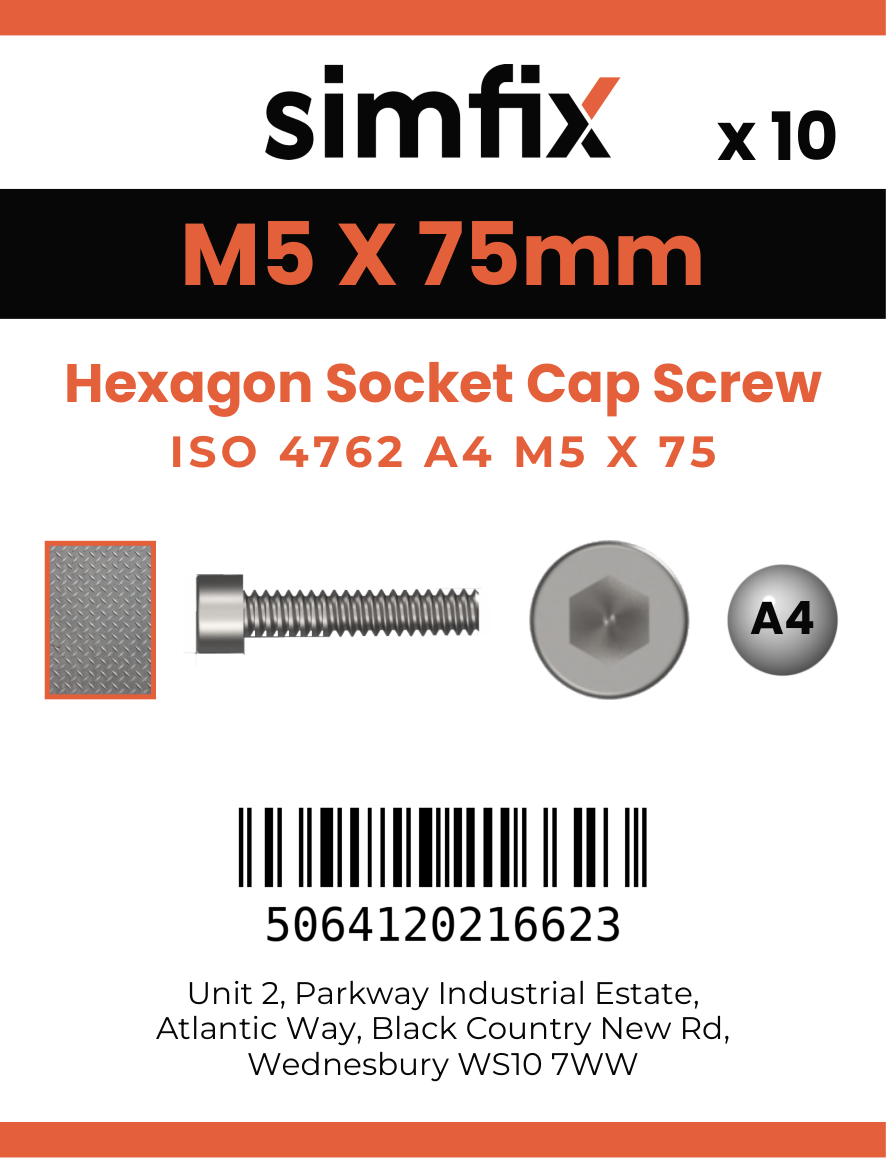 Simfix product label - 4762A40507570-D