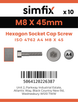 Simfix product label - 4762A40804570-D