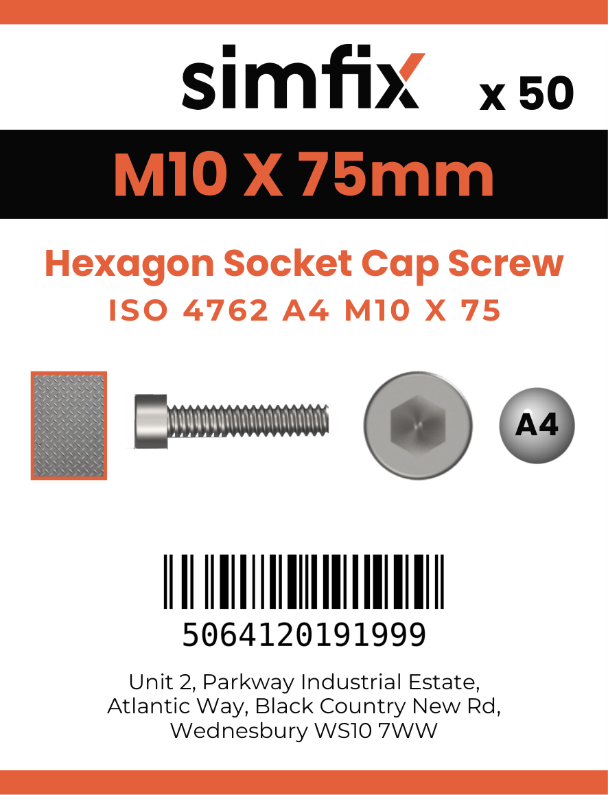 Simfix product label - 4762A41007580-T
