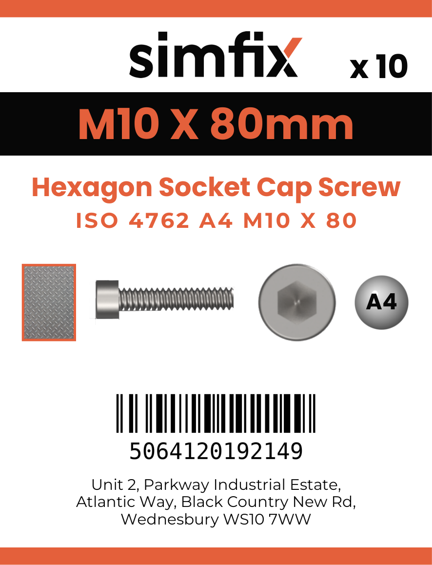 Simfix product label - 4762A41008080-D