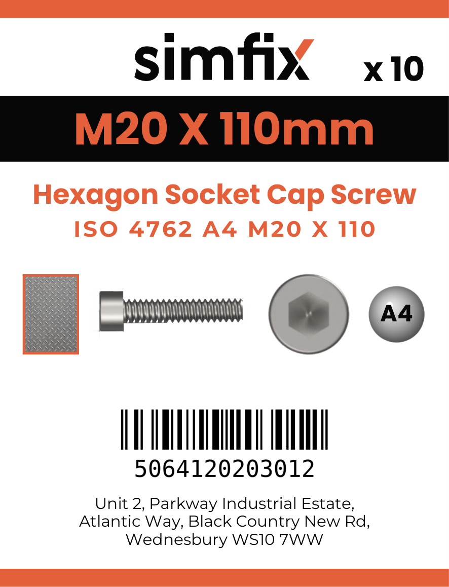 Simfix product label - 4762A42011080-T