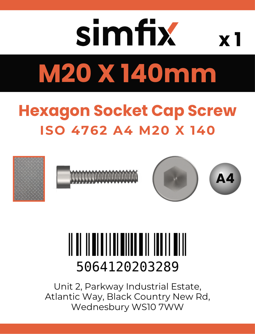 Simfix product label - 4762A42014070-D