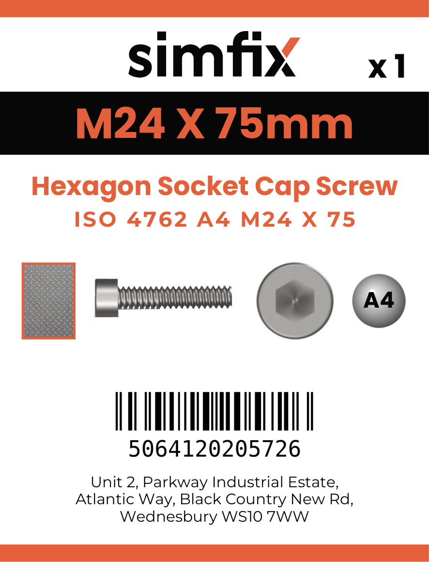 Simfix product label - 4762A42407570-D