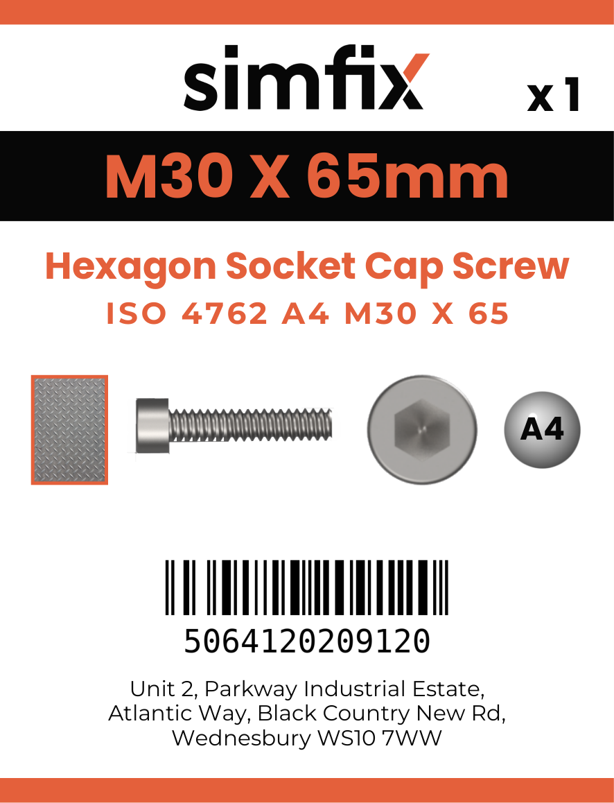 Simfix product label - 4762A43006570-D