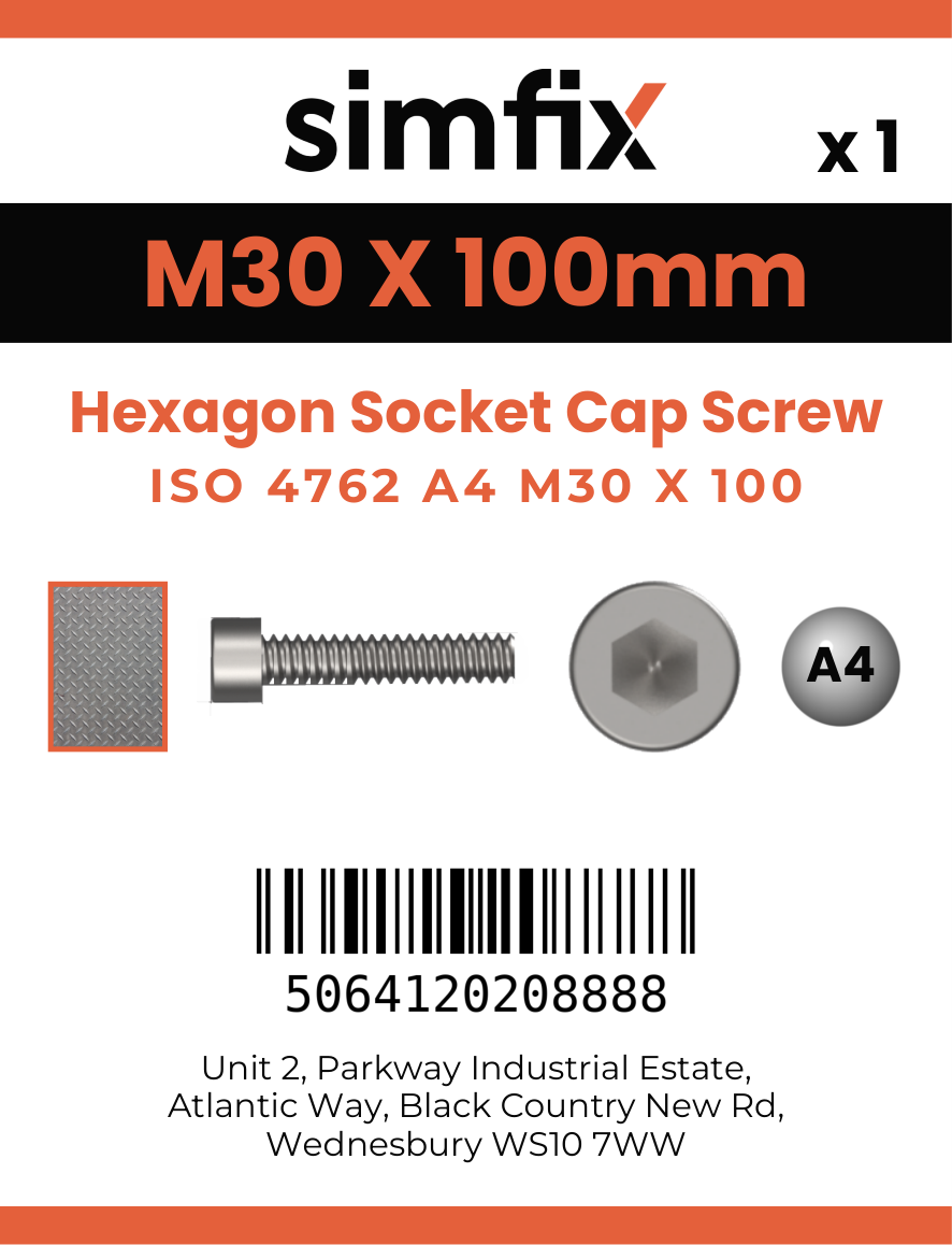 Simfix product label - 4762A43010070-D