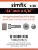 Simfix product label - 4762UA214008-T