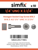 Simfix product label - 4762UA214057-D