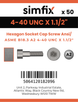 Simfix product label - 4762UA2440038-T
