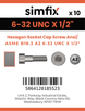 Simfix product label - 4762UA2632013-D
