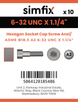 Simfix product label - 4762UA2632032-D