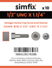 Simfix product label - 4762UA412032-D