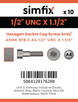 Simfix product label - 4762UA412038-D