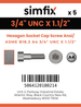 Simfix product label - 4762UA434038-T
